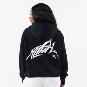 Alphalete Black Hoodie with White Logo